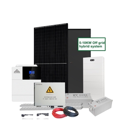 Sistema di energia solare completo con regolatore MPPT e sistema di stoccaggio dell'energia