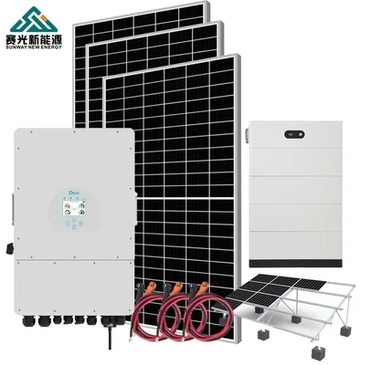 5000watt 5000watt 5kw Sistema di accumulo di energia solare per la casa con pannelli di silicio monocristallino