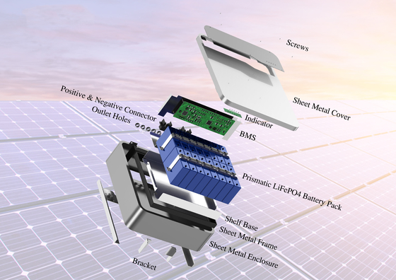 Batteria di stoccaggio di energia personalizzata Batteria solare a ioni di litio da 10k montata a parete per la casa