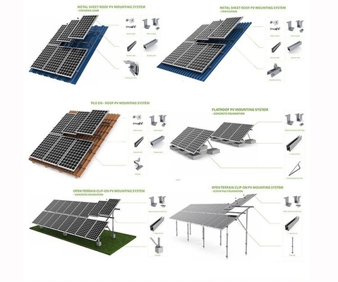 Sistema di energia solare completo con inverter ibrido Deye 3kw 5kw 8kw e regolatore MPPT