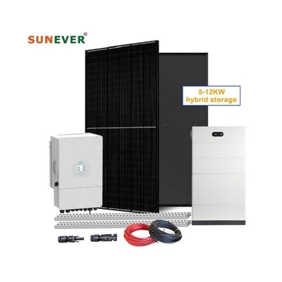 Home Pannello solare ibrido Sistema di energia al silicio monocristallino Instalazione conveniente
