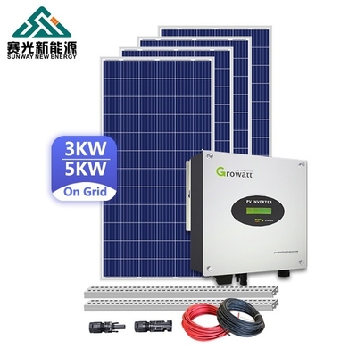 Sistema solare commerciale 50HZ 5kw sul tetto della rete sul sistema solare della rete