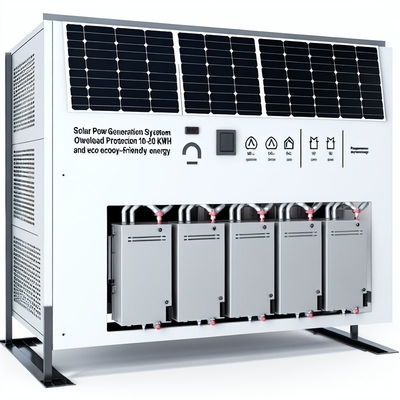 Protezione contro i sovraccarichi del sistema di generazione di energia solare e gamma di potenza di uscita da 10-20 KWh per energia ecologica
