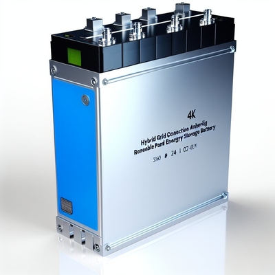 Connessione alla rete ibrida Batteria di accumulo di energia rinnovabile per l'implementazione di una fonte di energia da pannelli solari