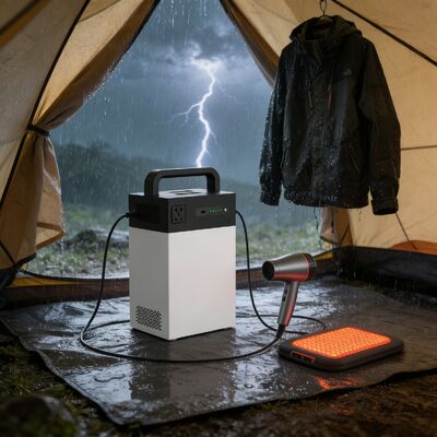 1004.8Wh Sistema di energia solare a doppia ricarica 500W ESS portatile