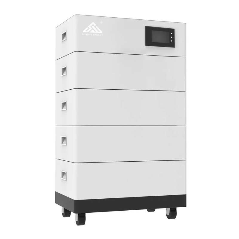 Connessione alla rete ibrida Batteria solare LiFePO4 impilabile 5KWH 10KWH 15KWH 20KWH per la casa