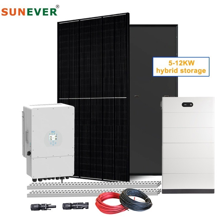 50hz Frequenza di uscita Sistema di alimentazione solare per la casa Kit completo per la casa 5kw 8kw 10kw 12kw