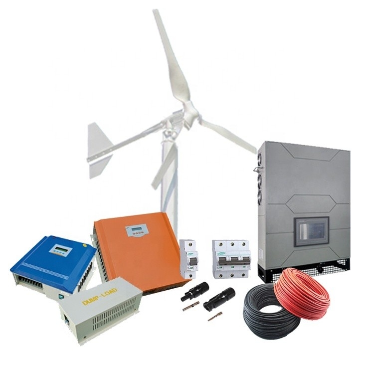 10KW Sistema di generatore eolico a tre fasi 380VAC con integrazione di pannelli fotovoltaici
