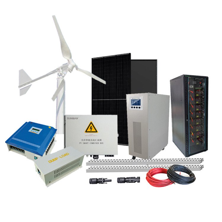 Home Off Grid Sistema di energia ibrida Controller ibrido eolico solare 3KW Generatore di turbine eolica