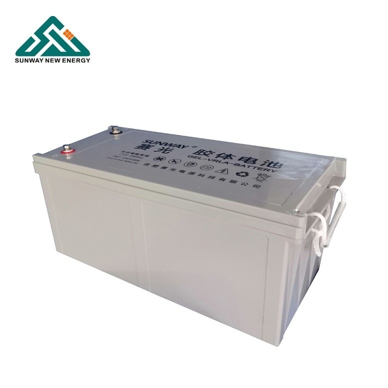 Batterie solari a piombo acido gel ricaricabili 12V 200ah/250ah Materiale selezionato per il solare