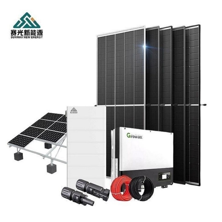 5kw 10kw 15kw 20kw Sistema di alimentazione a pannelli solari completo per la casa in modalità split
