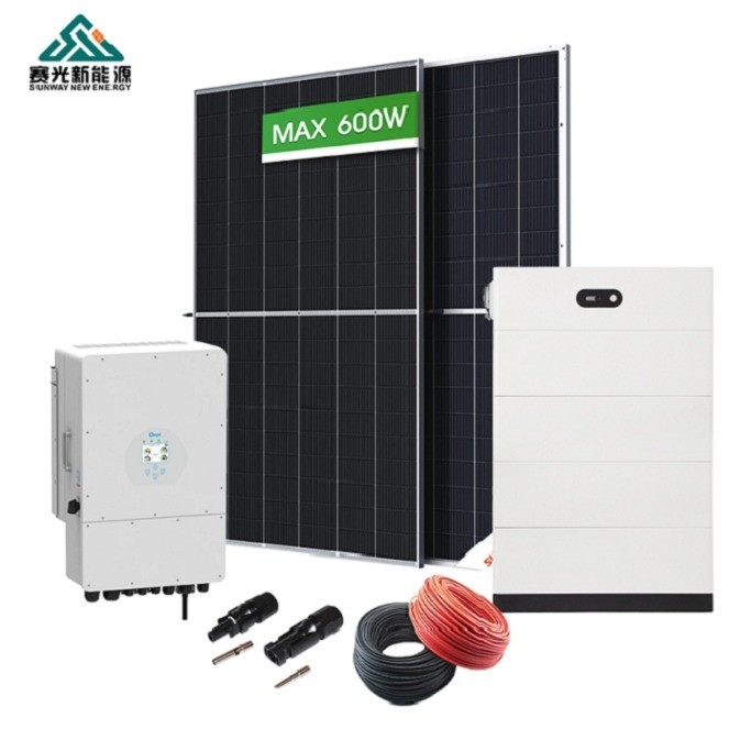 Certificato CE 10kw 12kw Monocristallino di silicio pannello solare sistema di alimentazione PV per la casa
