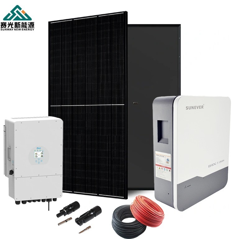 2024 Sistema di energia solare 5kw 6kw 8kw 10kw con regolatore MPPT e frequenza di uscita 50hz