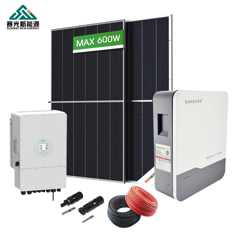 5kw 6kw 8kw 10kw Sistema di accumulo di energia solare Batteria ibrida a piombo-acido Potenza per il solare