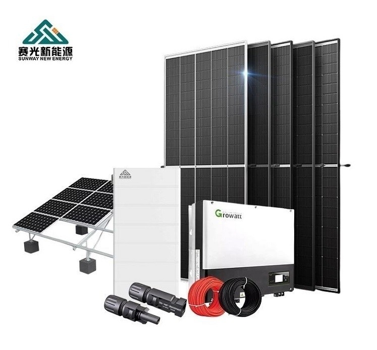 MPPT Sistema solare fotovoltaico da 6 kW Sistema solare per la casa Per 24 ore di lavoro