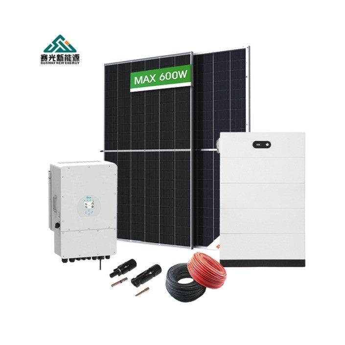 5Kw-12Kw Sistema di energia solare ibrida Set completo per la casa e la progettazione del progetto di pre-vendita