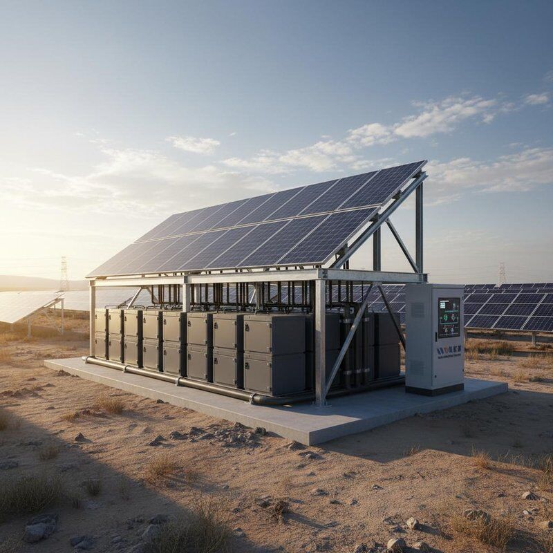 Sistema di gestione dell'energia per progetti solari su larga scala