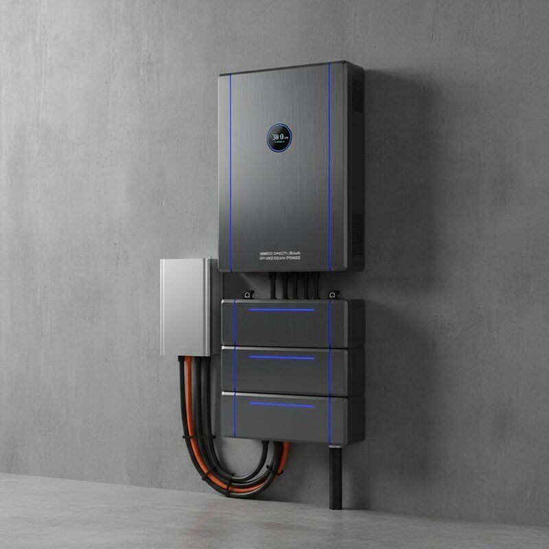 Sistema di accumulo solare off-grid, tipo a parete, modalità di installazione, capacità energetica da 10,24 kWh a 30 kWh e soluzione di accumulo energetico