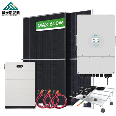 Generatore solare ibrido da 10 kW a 12 kW Sistema solare ibrido off grid