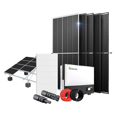 Sistema di energia solare ibrida di 12 kW con pannelli solari a batteria al litio