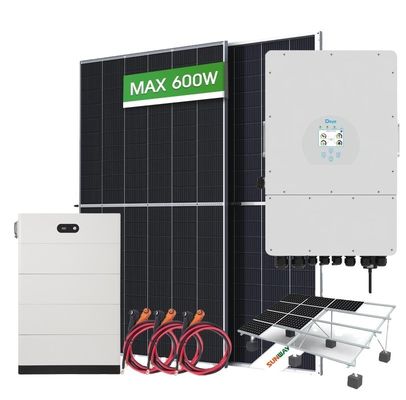 Sistema solare ibrido di 10 kW 3 fase 20 kW 220v/380v Voltaggio di uscita