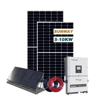 220VAC 10kw Sistema di energia solare domestica Vantaggi commerciali 50HZ