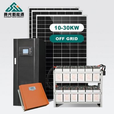 Sistema fotovoltaico completo off-grid di 20 kW Sistema di pannelli solari stand alone