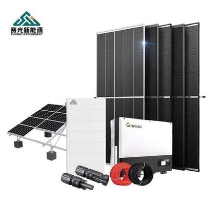 Sistema di pannelli solari all'aria aperta con batteria Sistema solare da 10 kW