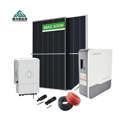 48Vdc/51.2Vdc Sistema solare a rete 5kw 6kw 10kw Con batteria Lifepo4