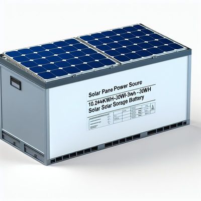 Fonte di energia del pannello solare 10.24 kWh-30 kWh Batteria di stoccaggio solare per soluzioni energetiche sostenibili