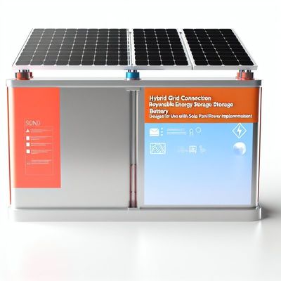 Connessione alla rete ibrida Batteria di accumulo di energia rinnovabile per l'implementazione di una fonte di energia da pannelli solari